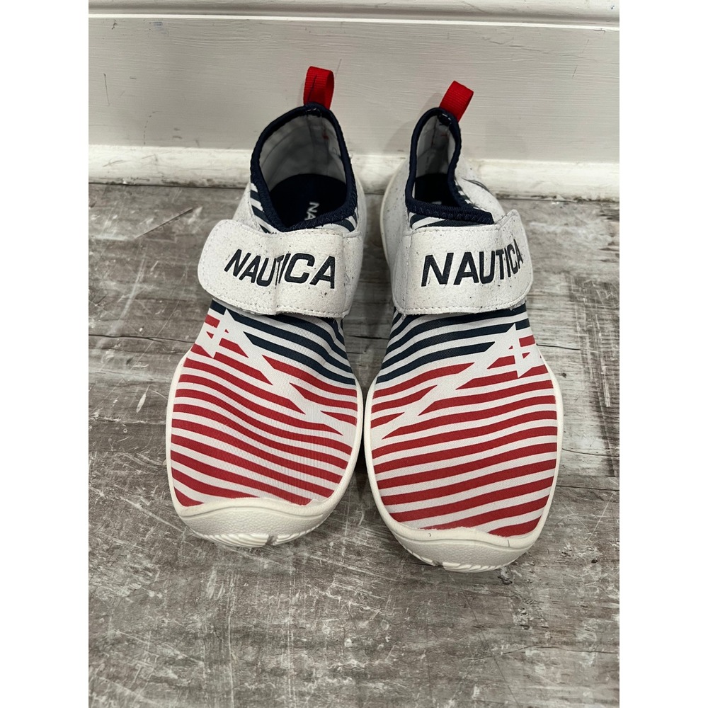 Nautica Arlene Women's Water Shoes Size 8 White Red Striped Nautical Beach - Picture 2 of 14